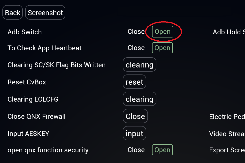 Set Adb Switch to Open