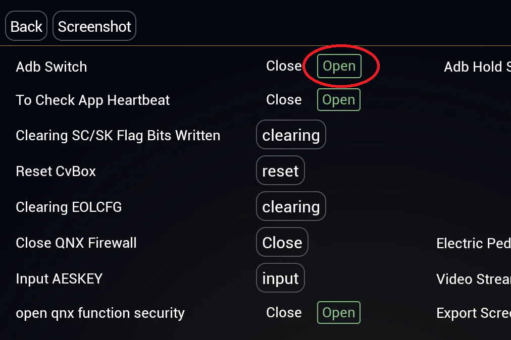 Set Adb Switch to Open